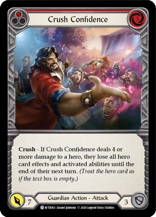 Crush Confidence (Red) [WTR063] Unlimited Rainbow Foil