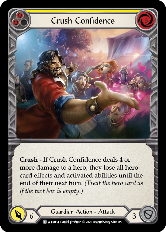 Crush Confidence (Yellow) [WTR064] Unlimited Rainbow Foil