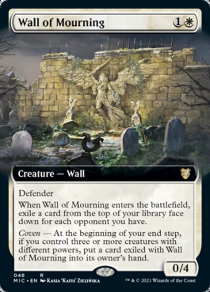 Wall of Mourning (Extended) [Innistrad: Midnight Hunt Commander]