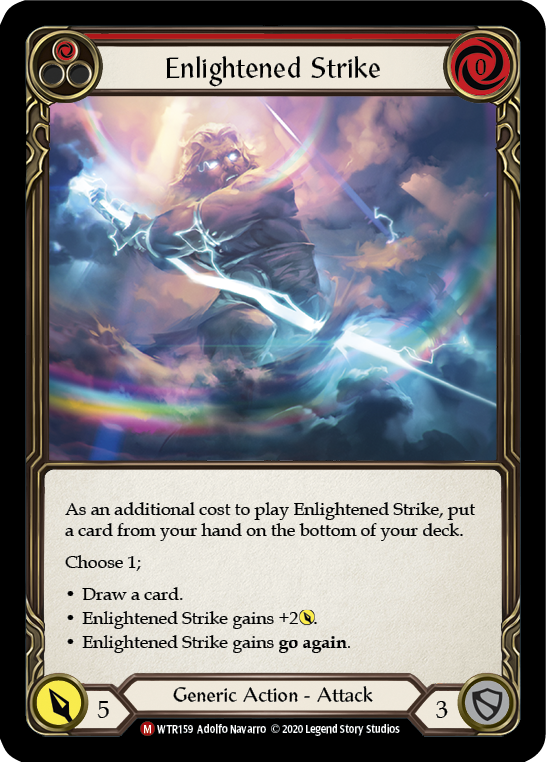 Enlightened Strike [WTR159] Unlimited Rainbow Foil
