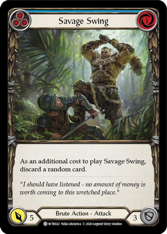 Savage Swing (Blue) [WTR022] Unlimited Normal