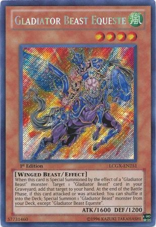 Gladiator Beast Equeste [LCGX-EN251] Secret Rare