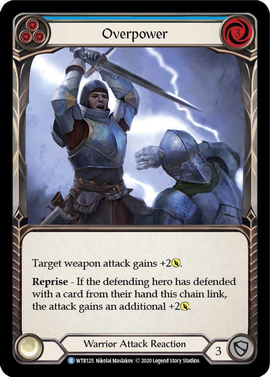 Overpower (Blue) [WTR125] Unlimited Rainbow Foil