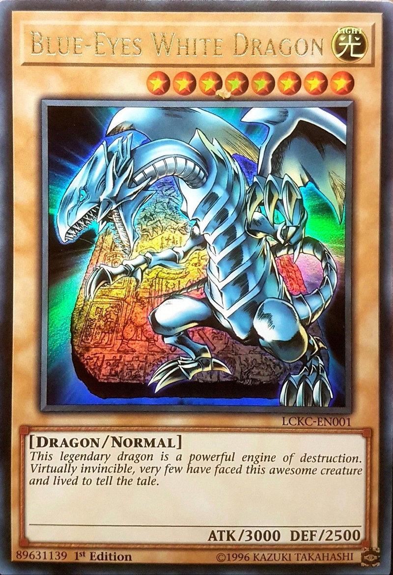 Blue-Eyes White Dragon (Version 4) [LCKC-EN001] Ultra Rare