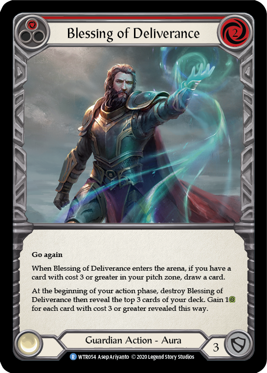 Blessing of Deliverance (Red) [WTR054] Unlimited Rainbow Foil
