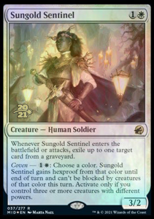 Sungold Sentinel [Innistrad: Midnight Hunt Prerelease Promos]